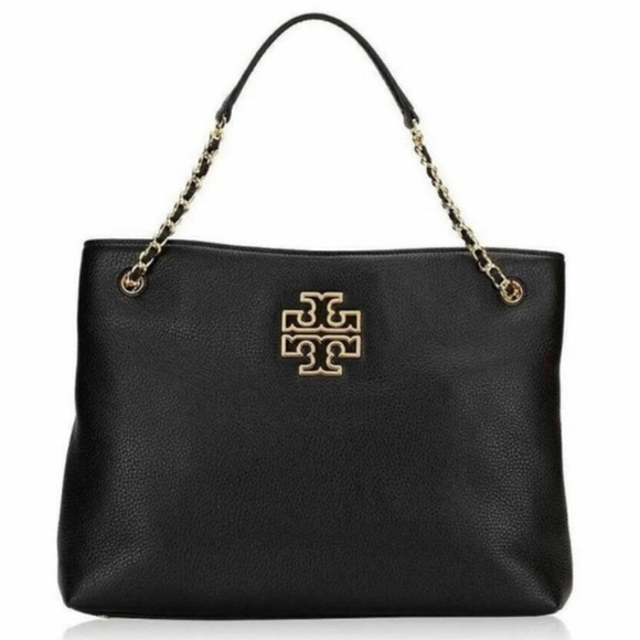 Tory Burch Triple Compartment Black Leather Purse - Picture 3 of 15